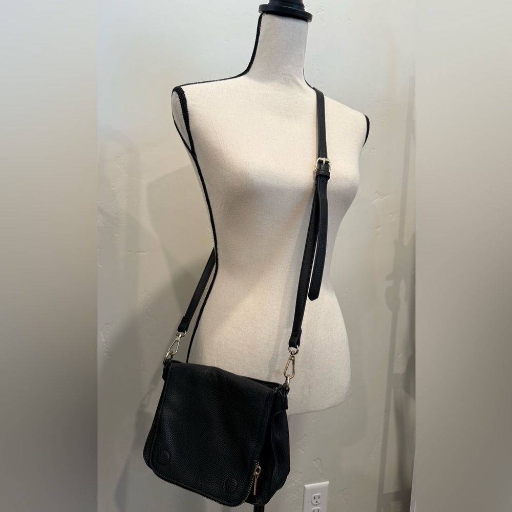 A New Day Elegant Black Shoulder Bag. Small. Perfect for outings and concerts.